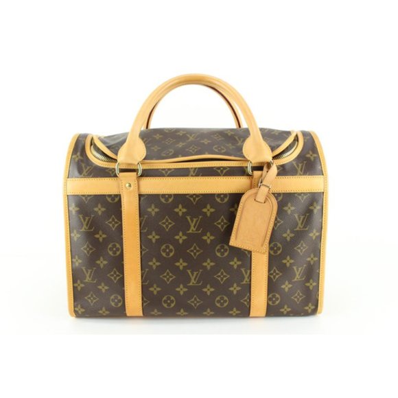 Louis Vuitton Monogram Sac Chien 40 Dog Carrier Pet Bag  51lz815s - Picture 1 of 12